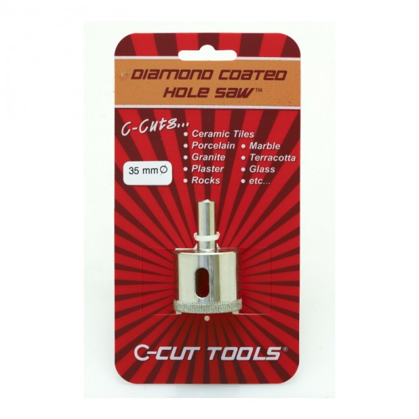 C-CUT TOOLS DCHS35S - 35mm Diamond Coated Hole Saw Holesaws